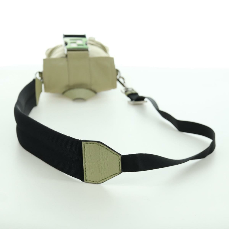 【日本直送】FENDI Fendines 肩背包 尼龍 綠色 銀色 Auth mr2067V-6