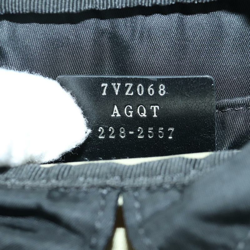 【日本直送】FENDI Fendines 肩背包 尼龍 綠色 銀色 Auth mr2067V-10