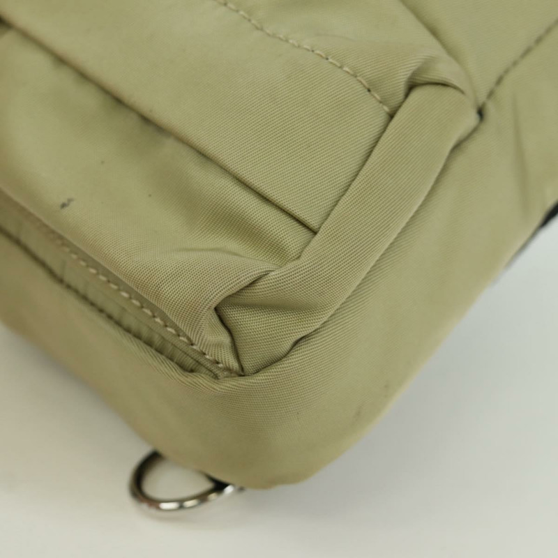 【日本直送】FENDI Fendines 肩背包 尼龍 綠色 銀色 Auth mr2067V-15