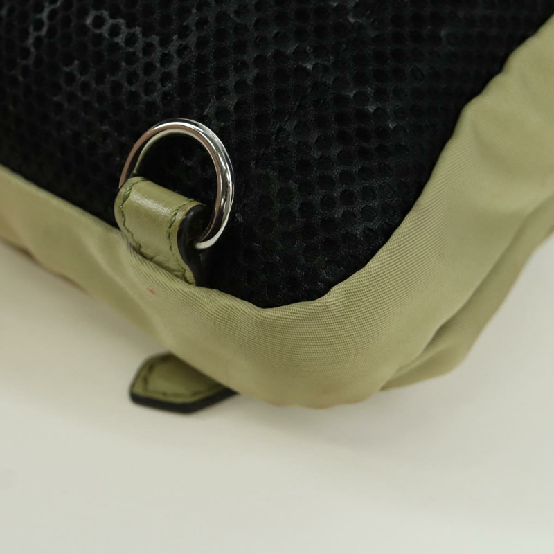 【日本直送】FENDI Fendines 肩背包 尼龍 綠色 銀色 Auth mr2067V-17