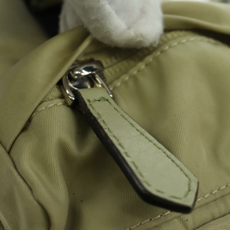 【日本直送】FENDI Fendines 肩背包 尼龍 綠色 銀色 Auth mr2067V-18
