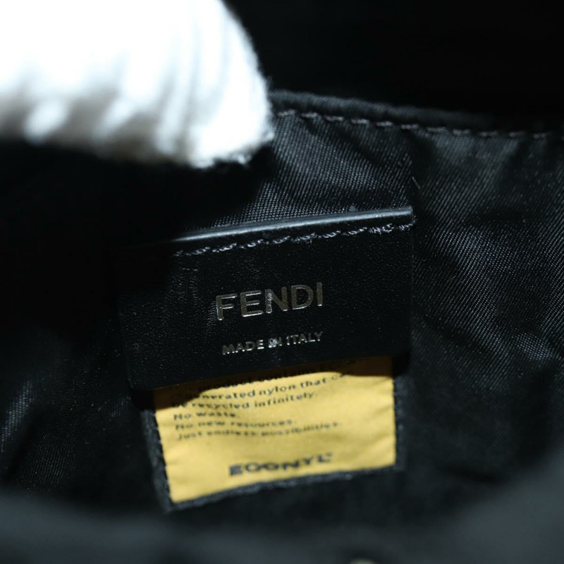 【日本直送】FENDI Fendines 肩背包 尼龍 綠色 銀色 Auth mr2067V-22
