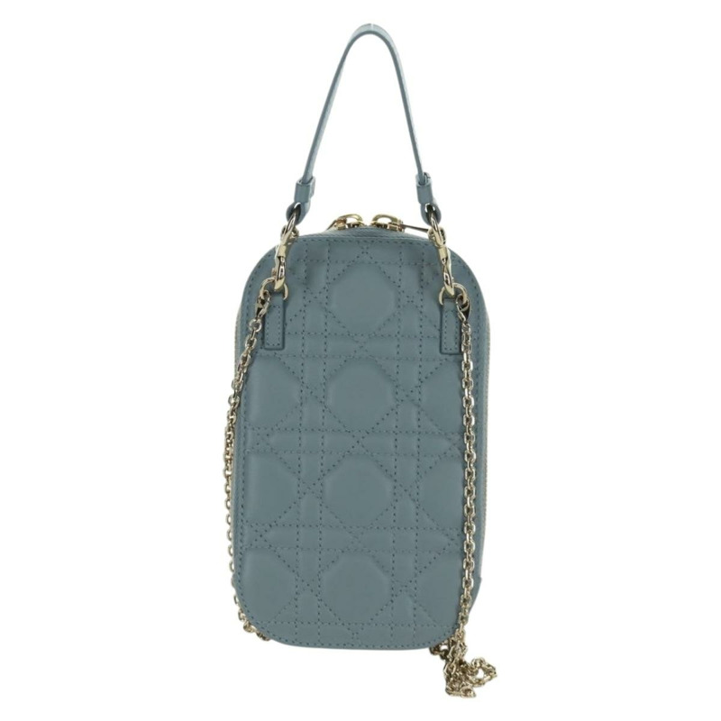 【日本直送】Christian Dior Cannage Lady Dior Corin Dior 手機羊皮藍正品 172437M-1