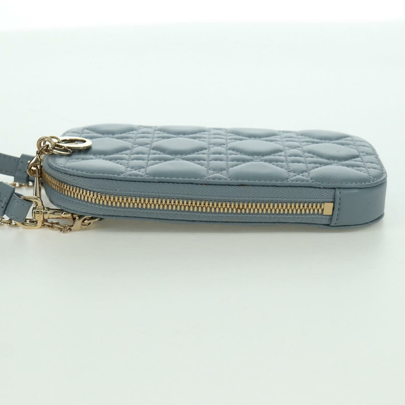 【日本直送】Christian Dior Cannage Lady Dior Corin Dior 手機羊皮藍正品 172437M-2