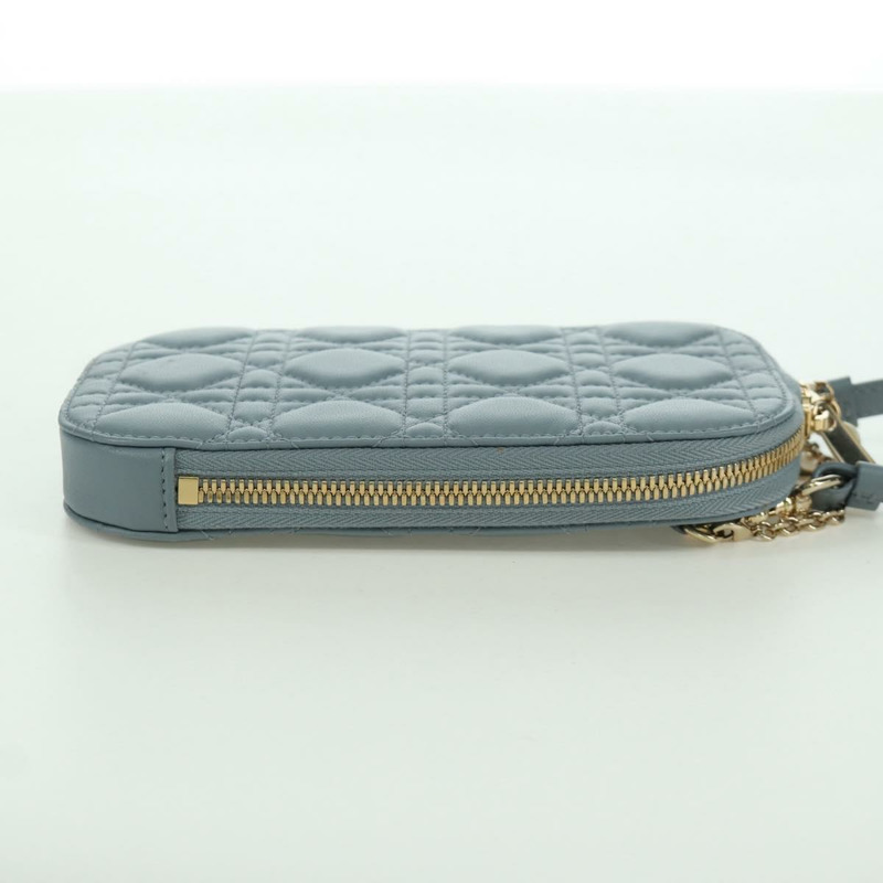 【日本直送】Christian Dior Cannage Lady Dior Corin Dior 手機羊皮藍正品 172437M-3