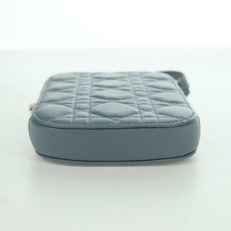 【日本直送】Christian Dior Cannage Lady Dior Corin Dior 手機羊皮藍正品 172437M-4