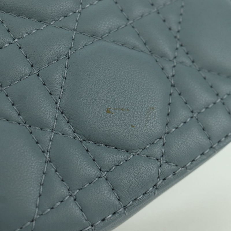 【日本直送】Christian Dior Cannage Lady Dior Corin Dior 手機羊皮藍正品 172437M-5
