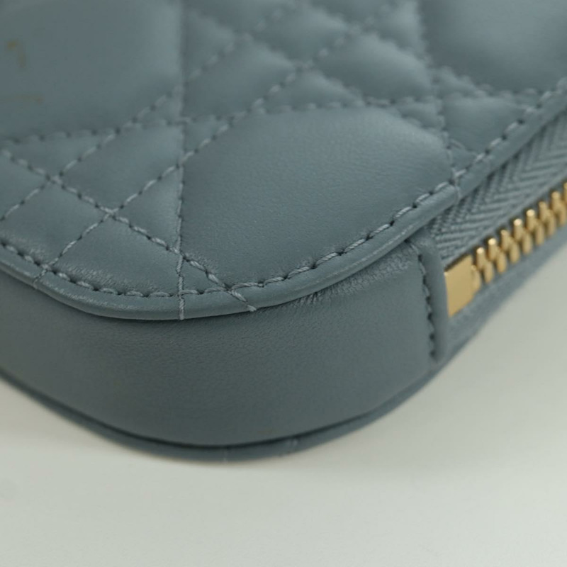 【日本直送】Christian Dior Cannage Lady Dior Corin Dior 手機羊皮藍正品 172437M-16