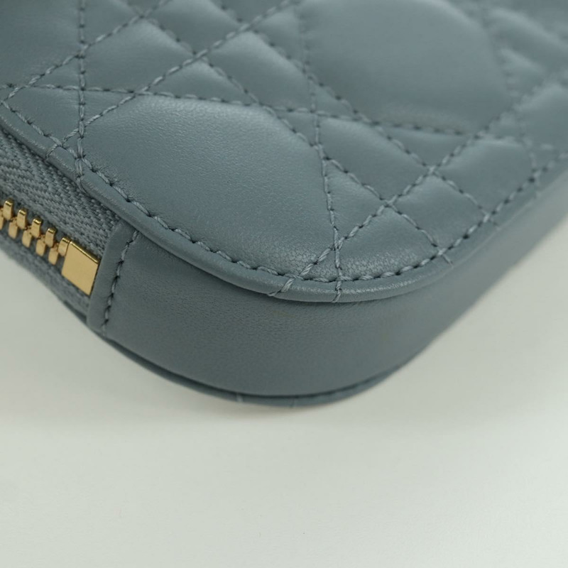 【日本直送】Christian Dior Cannage Lady Dior Corin Dior 手機羊皮藍正品 172437M-17