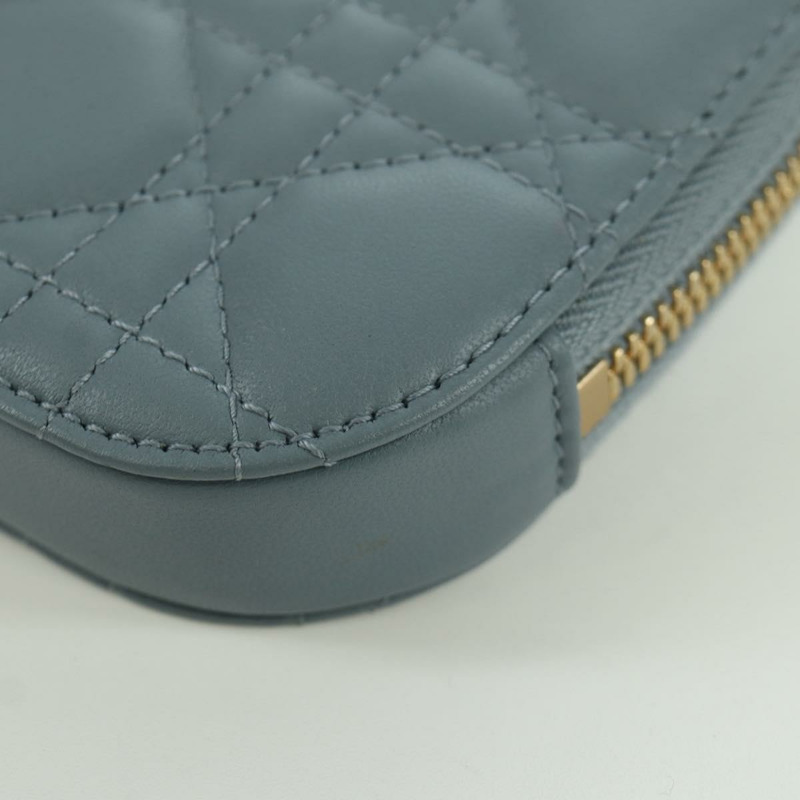 【日本直送】Christian Dior Cannage Lady Dior Corin Dior 手機羊皮藍正品 172437M-18