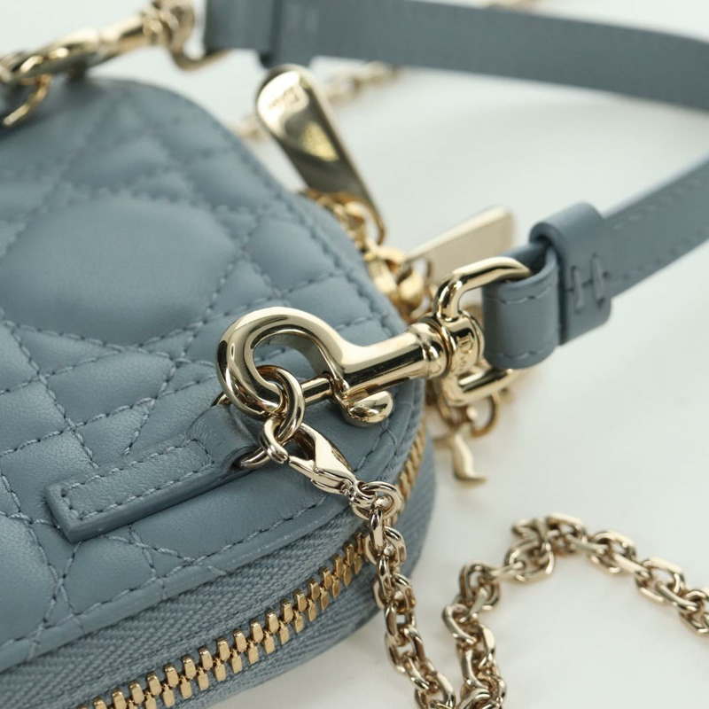 【日本直送】Christian Dior Cannage Lady Dior Corin Dior 手機羊皮藍正品 172437M-19