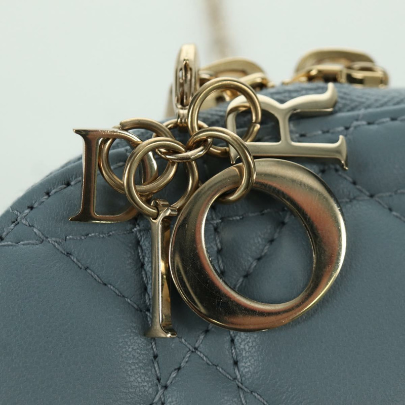 【日本直送】Christian Dior Cannage Lady Dior Corin Dior 手機羊皮藍正品 172437M-20