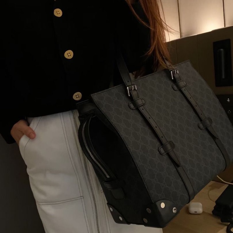 Gucci 老花托特手提公事包36.5*30.5*16.5  95新 配件塵袋-1