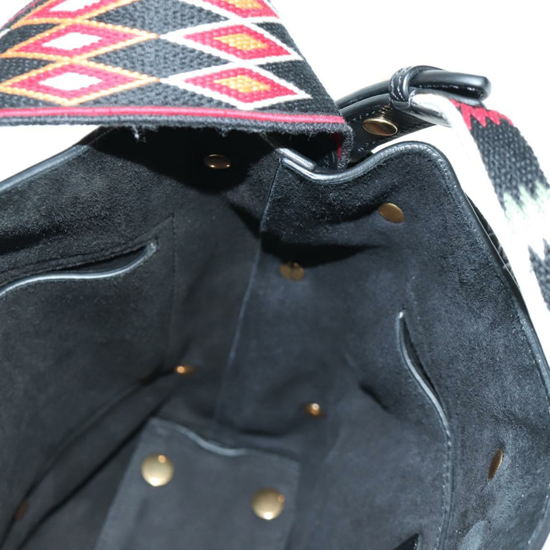 【日本直送】Christian Dior 皮革肩背包 黑色金色 Auth 171453SAV-20