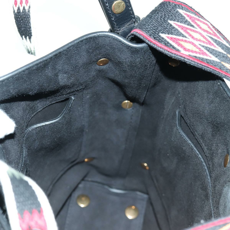 【日本直送】Christian Dior 皮革肩背包 黑色金色 Auth 171453SAV-21