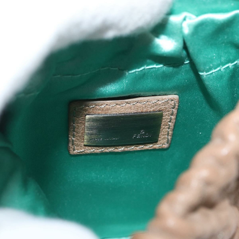 【日本直送】FENDI 鏈條單肩包 皮革 兩用 棕色 正品 171467V-20