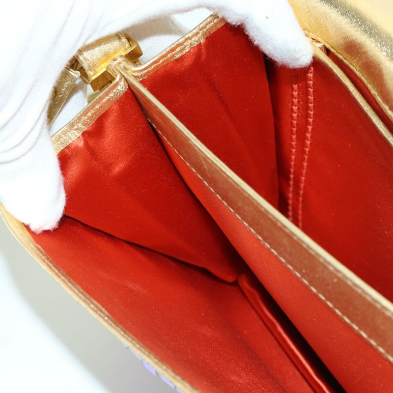 【日本直送】FENDI 亮片肩背包 皮革 多色 金色 正品 171457SV-20