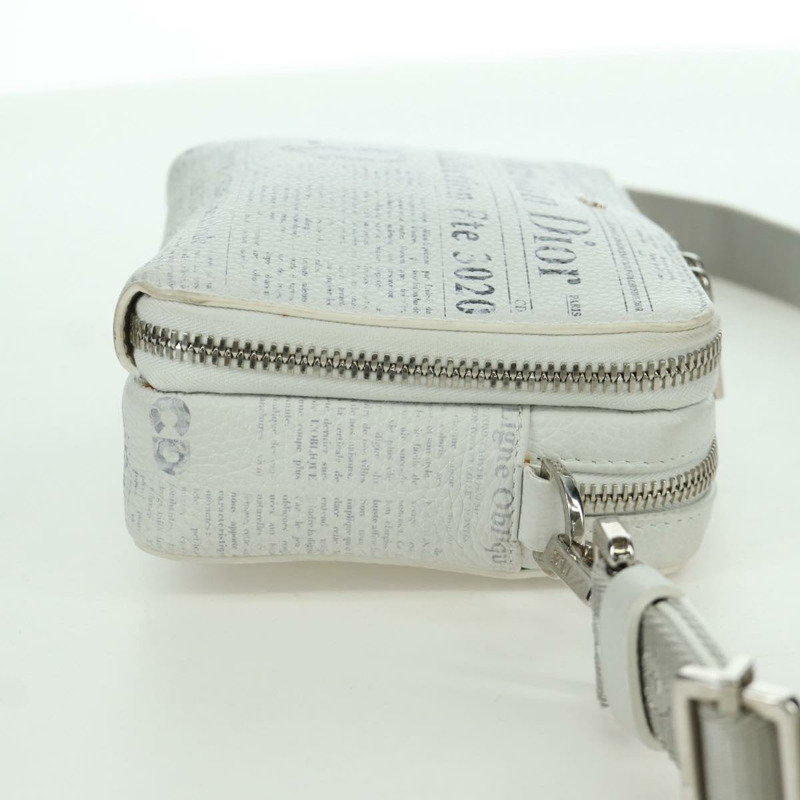 【日本直送】Christian Dior Daniel Arsham 單肩背包，白色銀色皮革，正品編號 171489V-3