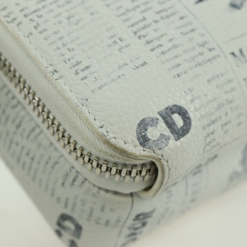 【日本直送】Christian Dior Daniel Arsham 單肩背包，白色銀色皮革，正品編號 171489V-8