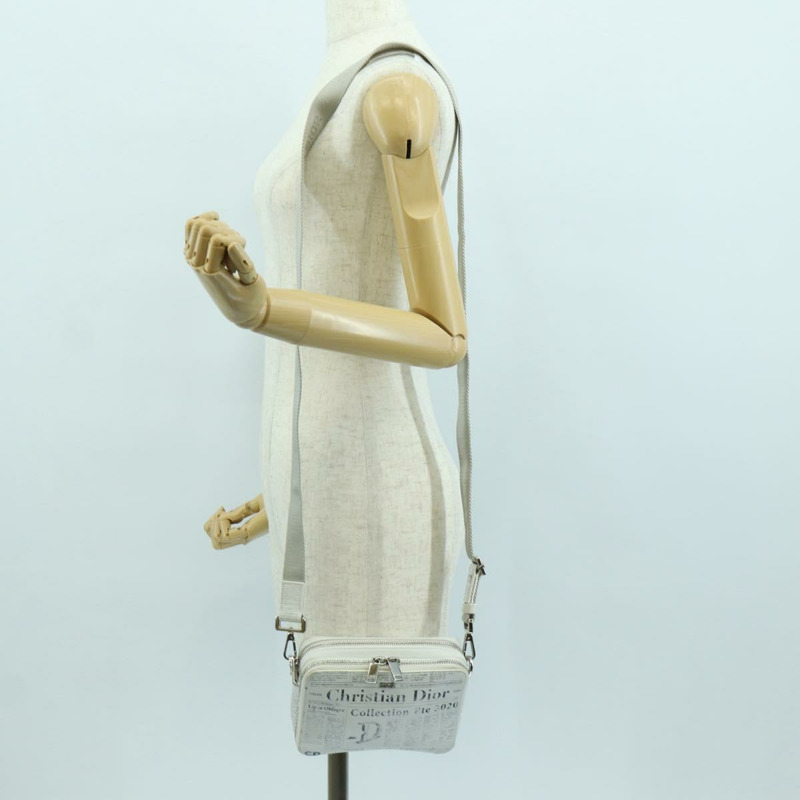 【日本直送】Christian Dior Daniel Arsham 單肩背包，白色銀色皮革，正品編號 171489V-24