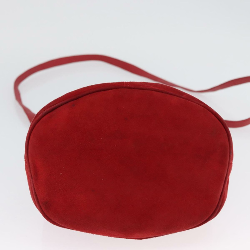 【日本直送】FENDI 手提包 麂皮 兩用 紅色 金色 正品 171482V-4