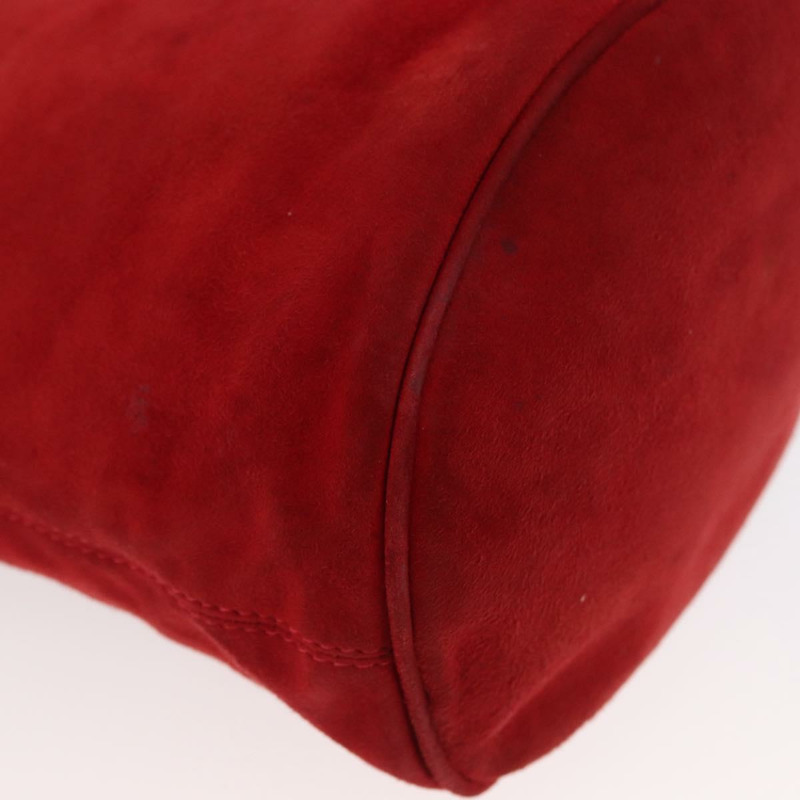 【日本直送】FENDI 手提包 麂皮 兩用 紅色 金色 正品 171482V-9