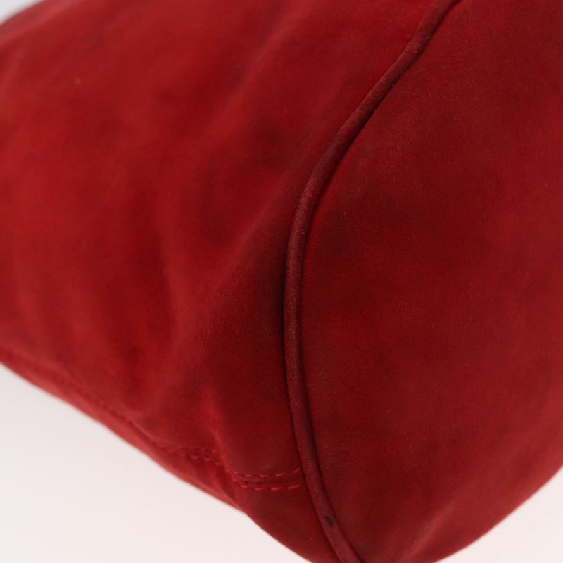 【日本直送】FENDI 手提包 麂皮 兩用 紅色 金色 正品 171482V-15