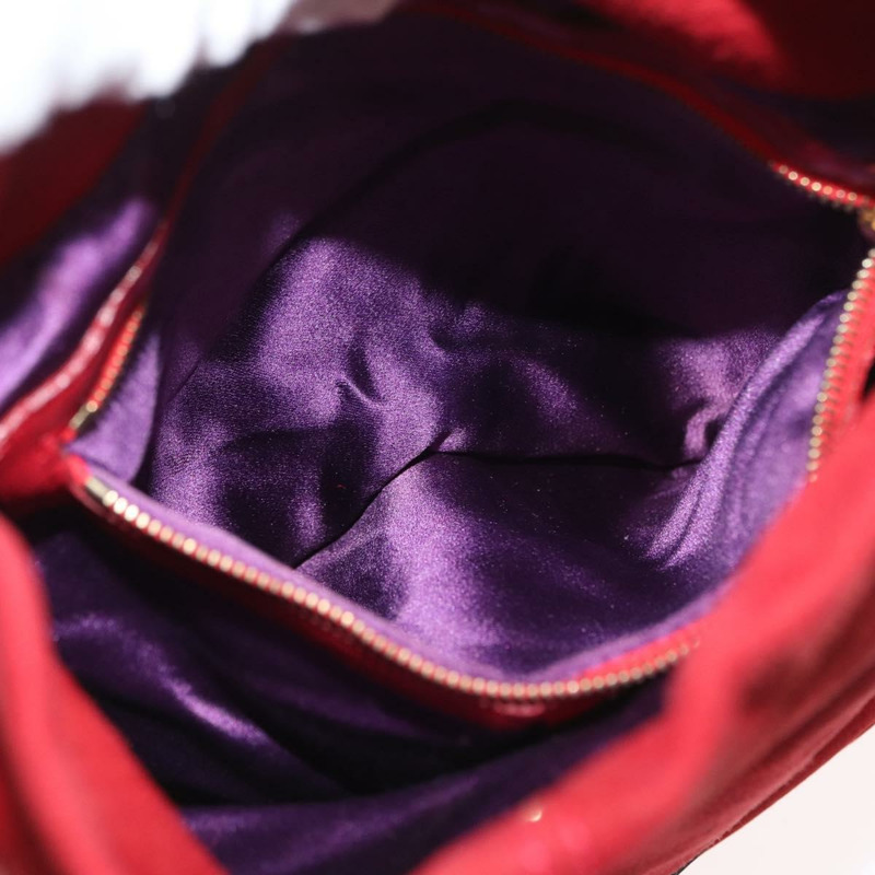 【日本直送】FENDI 手提包 麂皮 兩用 紅色 金色 正品 171482V-22