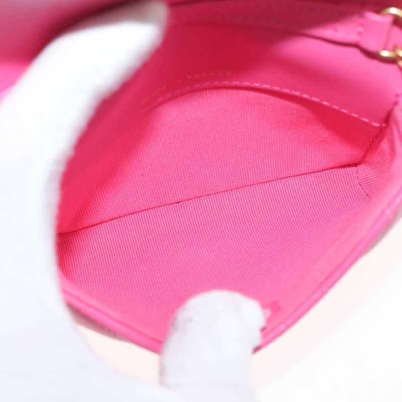 【日本直送】香奈兒 (CHANEL) 絎縫鏈條單肩包，羊皮材質，粉紅色金色雙C標誌，正品編號 168325SAM-9