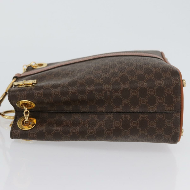 【日本直送】CELINE Macadam帆布肩背包 PVC皮革 棕色 金色 正品 LNZ020A-3