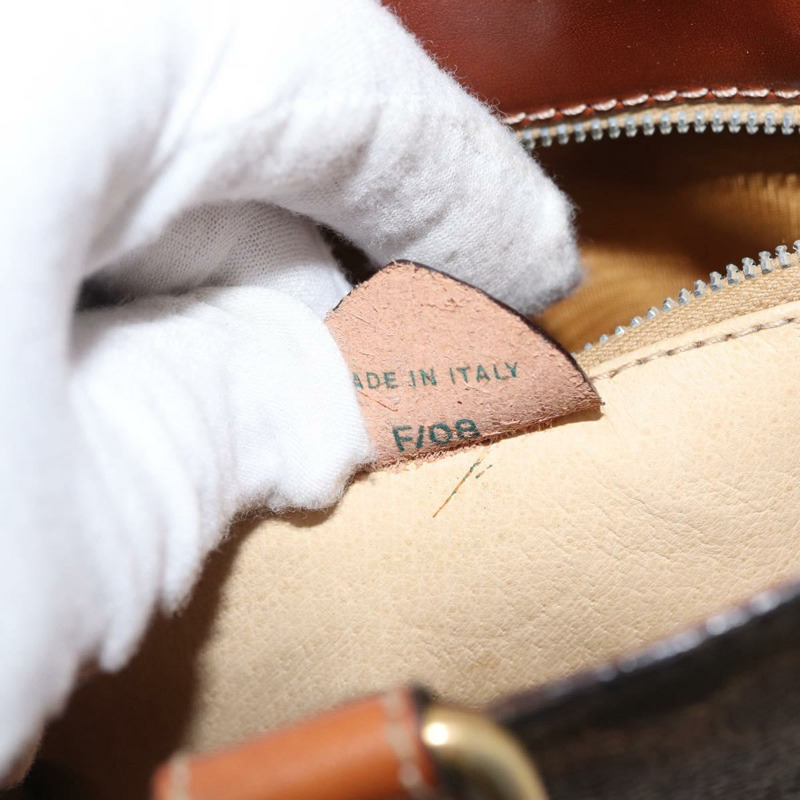 【日本直送】CELINE Macadam帆布肩背包 PVC皮革 棕色 金色 正品 LNZ020A-11