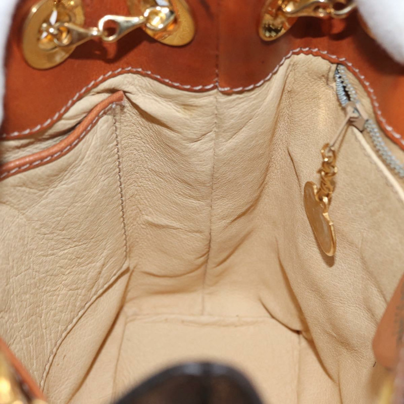 【日本直送】CELINE Macadam帆布肩背包 PVC皮革 棕色 金色 正品 LNZ020A-18