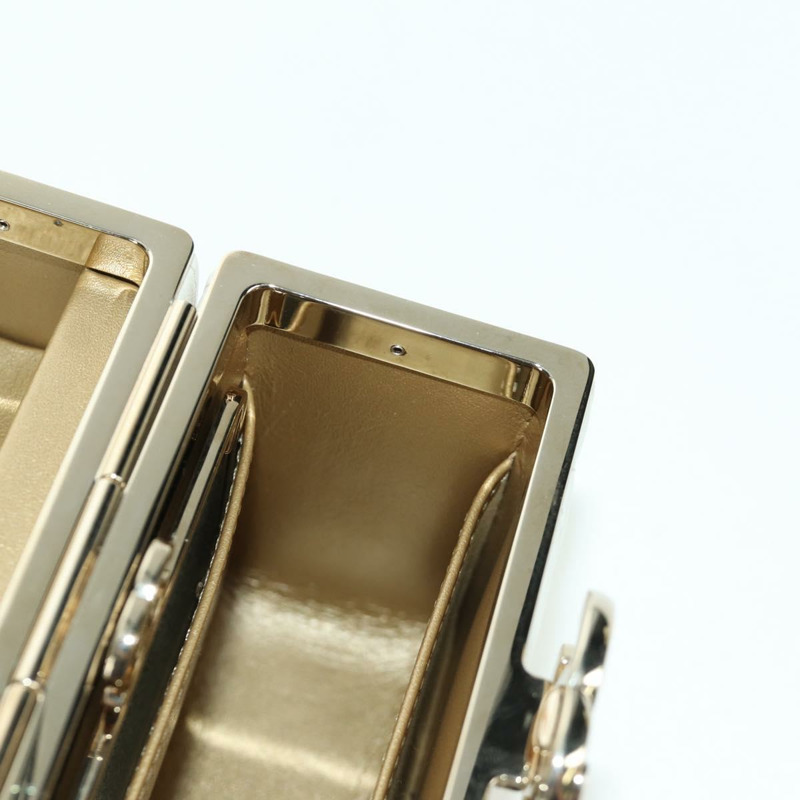 【日本直送】香奈兒 (CHANEL) 絎縫鏈條肩背包，羊皮材質，白色，金色，CC標誌，正品編號 173442SAM-21