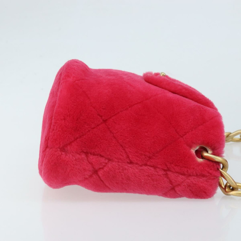 【日本直送】香奈兒 (CHANEL) 絎縫鏈條肩背包，粉紅色金色雙C標誌，貨號 LNZ158SM-2