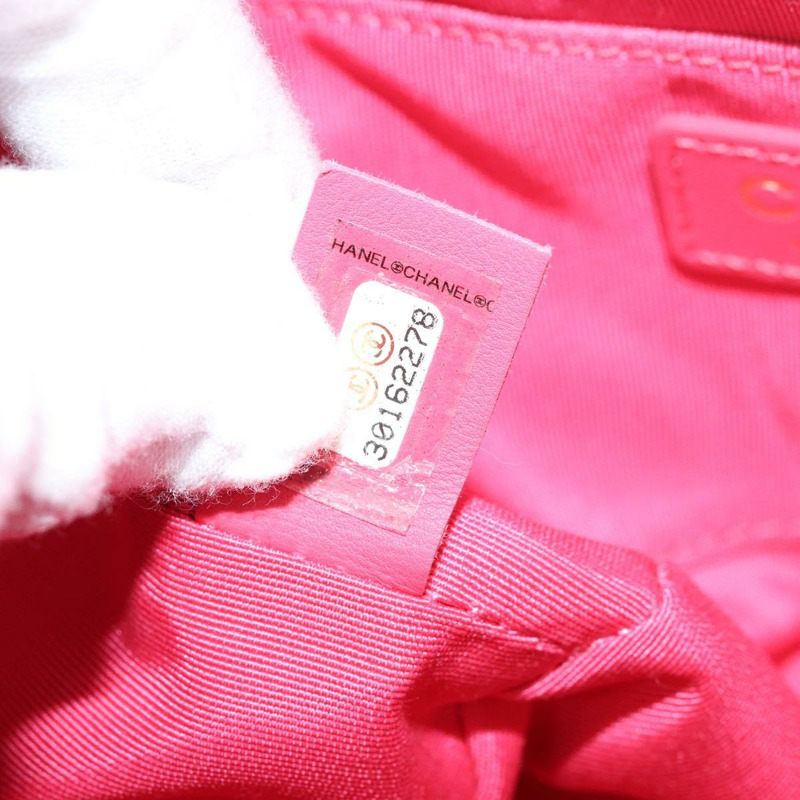 【日本直送】香奈兒 (CHANEL) 絎縫鏈條肩背包，粉紅色金色雙C標誌，貨號 LNZ158SM-10