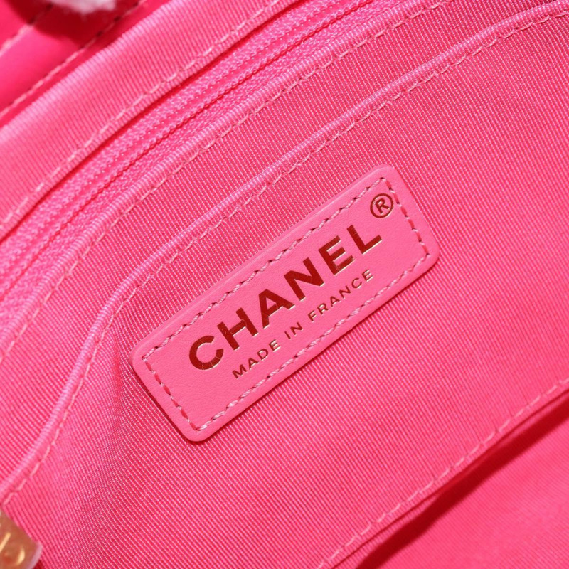 【日本直送】香奈兒 (CHANEL) 絎縫鏈條肩背包，粉紅色金色雙C標誌，貨號 LNZ158SM-18
