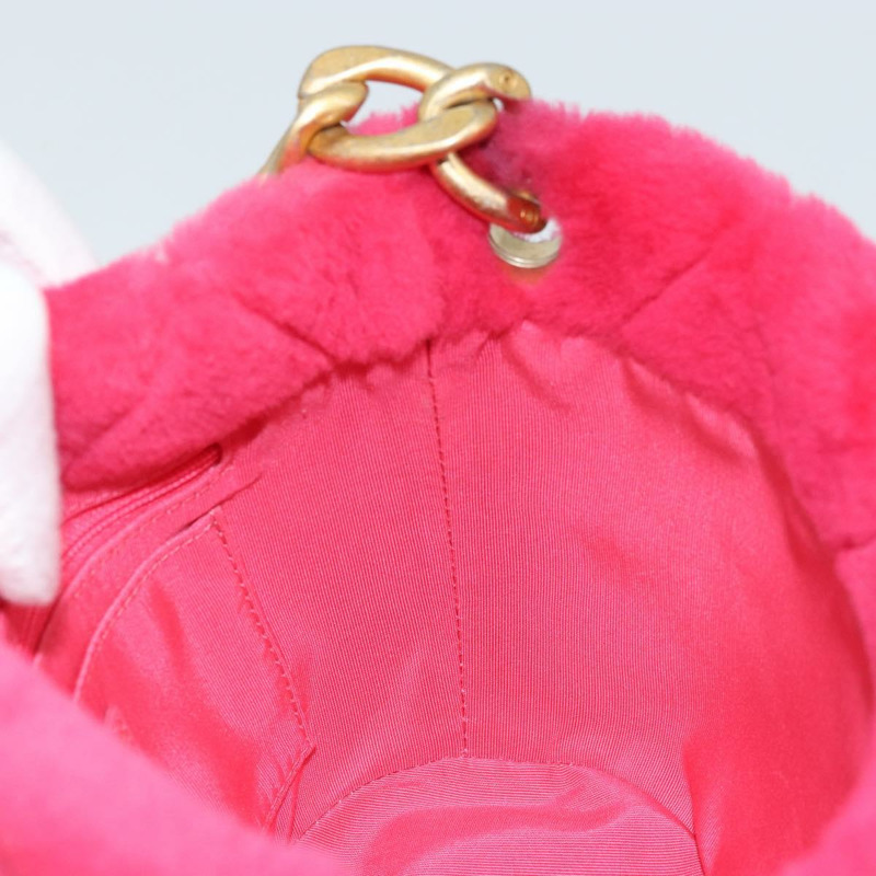 【日本直送】香奈兒 (CHANEL) 絎縫鏈條肩背包，粉紅色金色雙C標誌，貨號 LNZ158SM-19