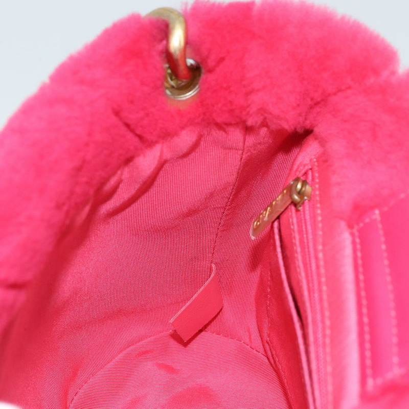 【日本直送】香奈兒 (CHANEL) 絎縫鏈條肩背包，粉紅色金色雙C標誌，貨號 LNZ158SM-20