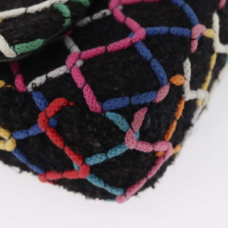 【日本直送】香奈兒迷你絎縫20鏈條肩背包，黑色斜紋軟呢，金色雙C標誌，正品編號171505SAM-14