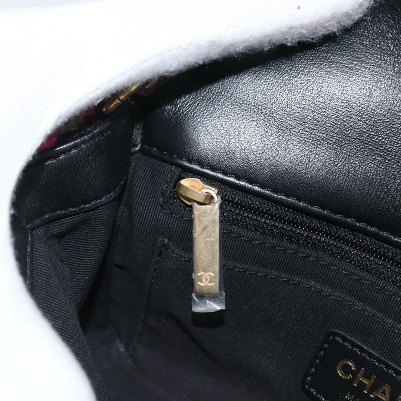 【日本直送】香奈兒迷你絎縫20鏈條肩背包，黑色斜紋軟呢，金色雙C標誌，正品編號171505SAM-25