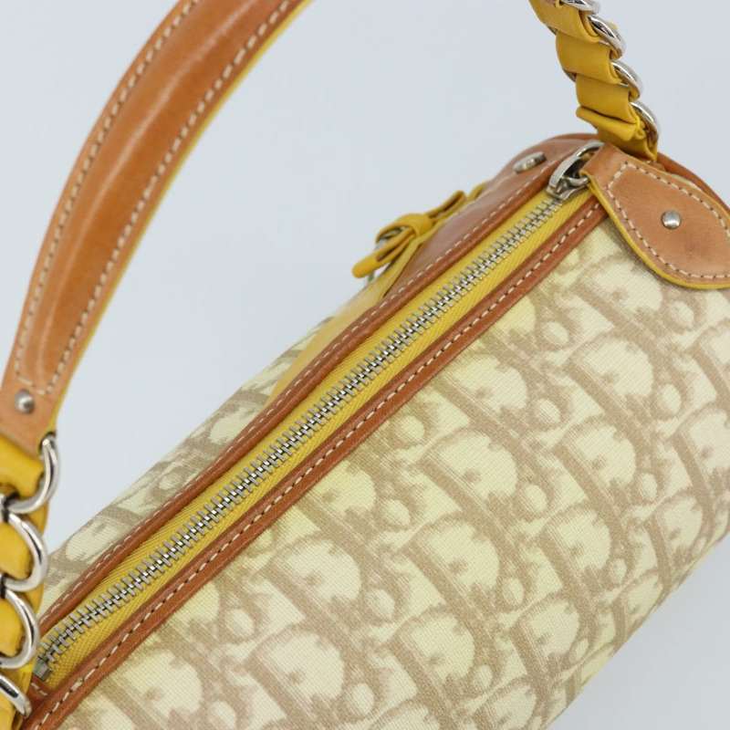 【日本直送】Christian Dior Trotter帆布浪漫手袋 PVC米色銀色 正品 171447V-5