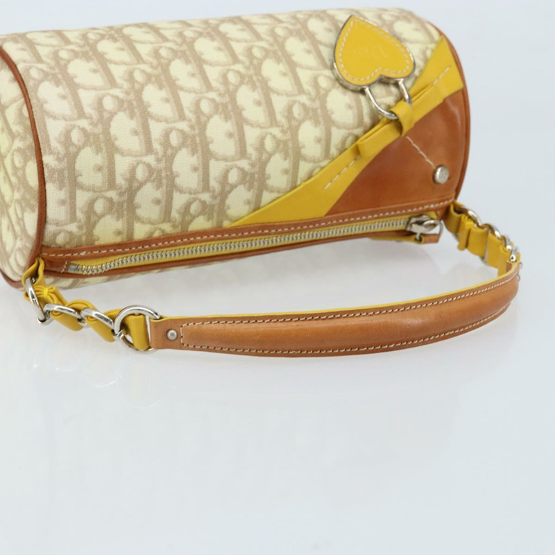 【日本直送】Christian Dior Trotter帆布浪漫手袋 PVC米色銀色 正品 171447V-6