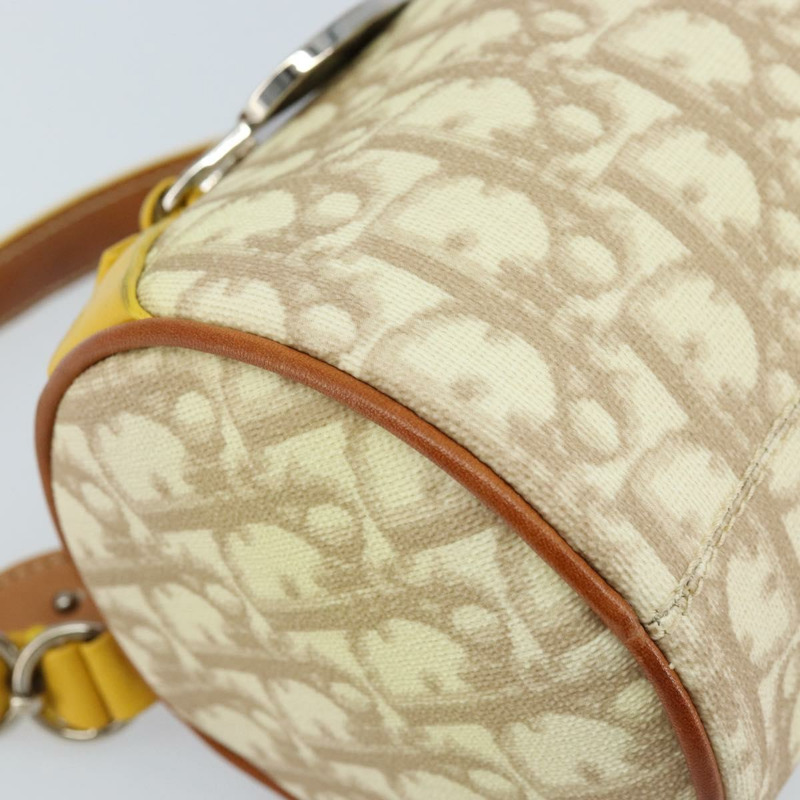 【日本直送】Christian Dior Trotter帆布浪漫手袋 PVC米色銀色 正品 171447V-13