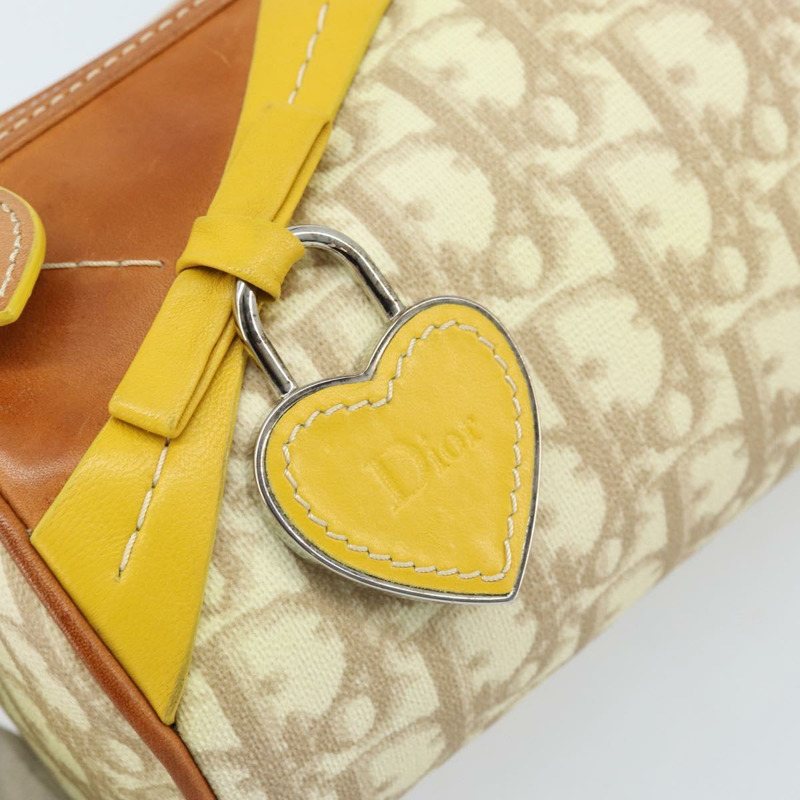 【日本直送】Christian Dior Trotter帆布浪漫手袋 PVC米色銀色 正品 171447V-16