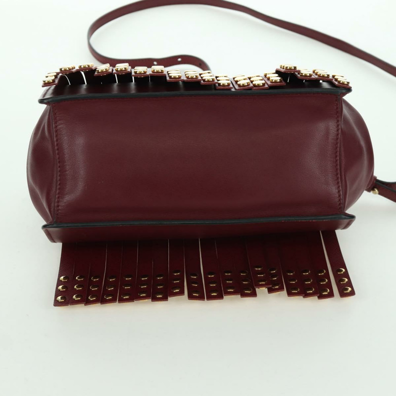 【日本直送】PRADA 單肩包 Safiano 皮革 波爾多金 Auth 173319V-4