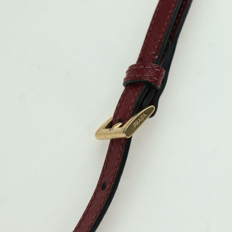【日本直送】PRADA 單肩包 Safiano 皮革 波爾多金 Auth 173319V-7
