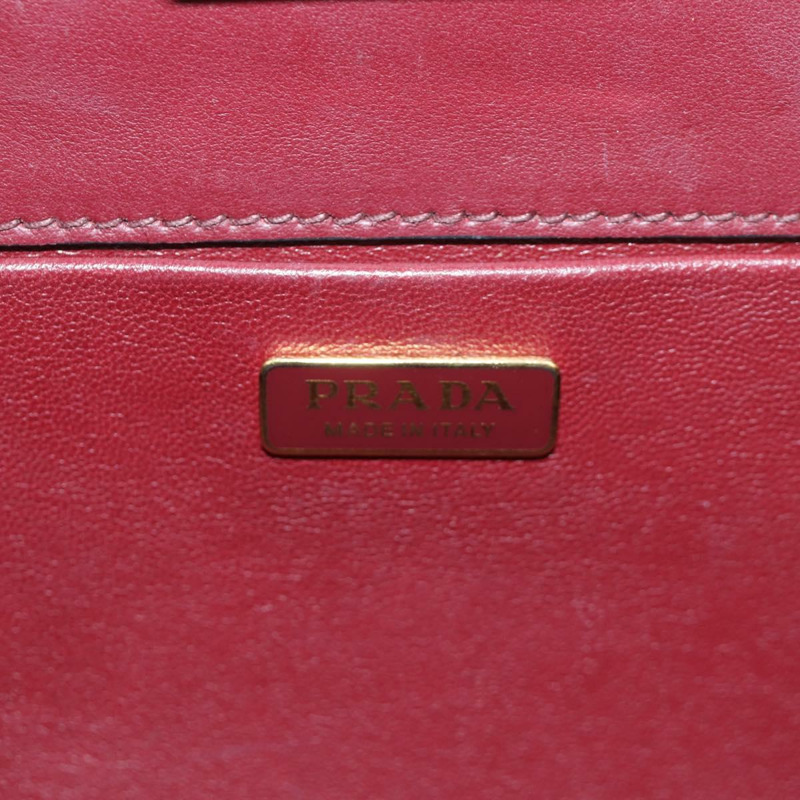 【日本直送】PRADA 單肩包 Safiano 皮革 波爾多金 Auth 173319V-18
