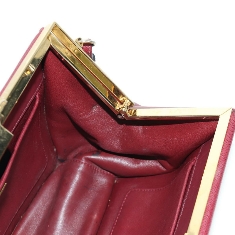 【日本直送】PRADA 單肩包 Safiano 皮革 波爾多金 Auth 173319V-19