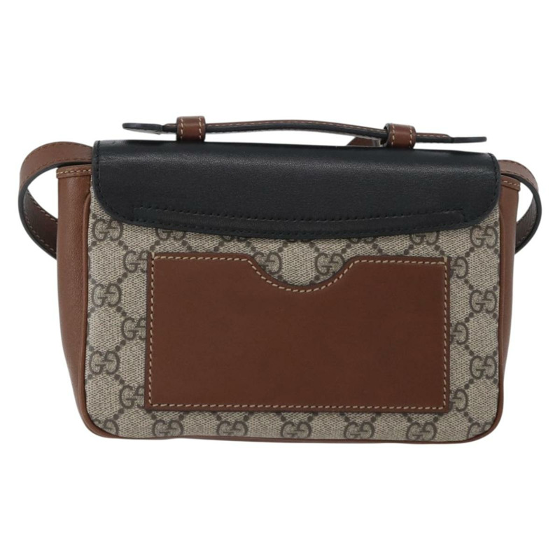 【日本直送】GUCCI GG Supreme 單肩包 PVC 米色 金色 658487 正品 ka2694V-1