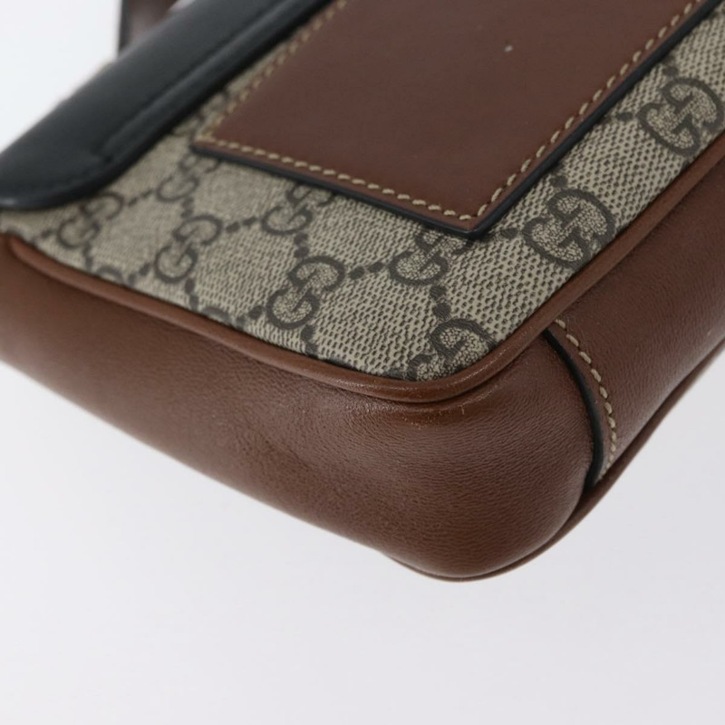 【日本直送】GUCCI GG Supreme 單肩包 PVC 米色 金色 658487 正品 ka2694V-17